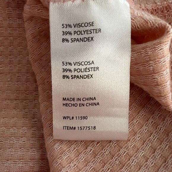 Weatherproof Vintage Hoodie Womens Small Pink Gingham Drawstring Long Sleeve Top - Picture 7 of 8